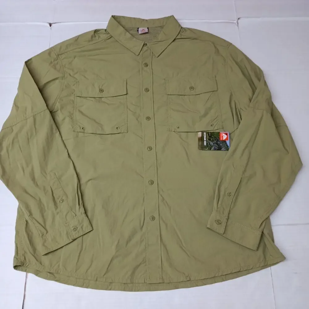 Ozark Trail Upstream Shirt Men's 2XL (50-52)‎ Green Vented